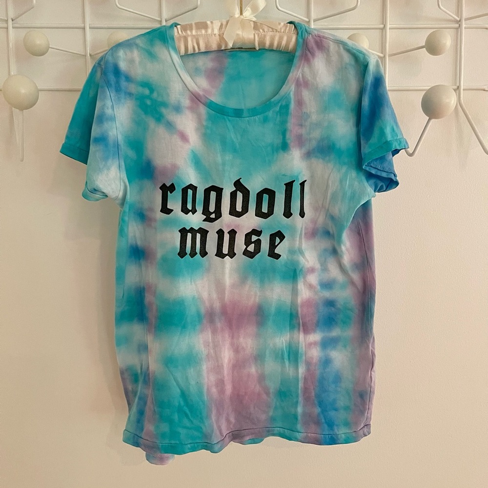 Ragdoll “vintage tee” MUSE tee in tie-dye